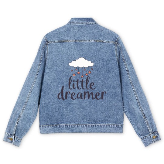 Little Dreamer Cloud Stars Men's Denim Jackets