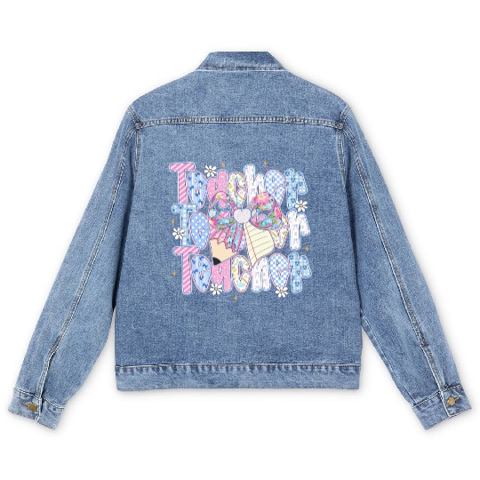 Preppy Teacher Coquette Men's Denim Jackets