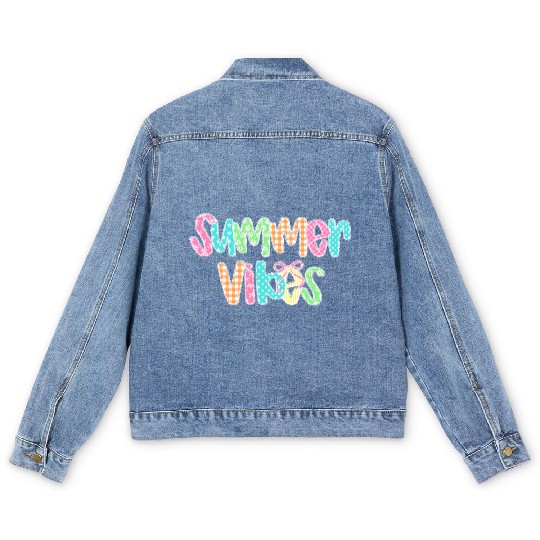 Preppy Summer Vibes Men's Denim Jackets
