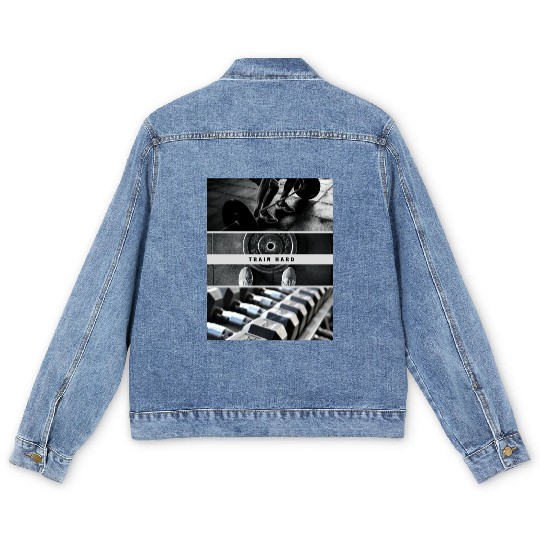 Train Hard Men's Denim Jackets