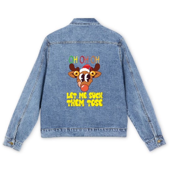 Hell Yeah I Suck Toes Weird Festive Embarrassing C Men's Denim Jackets