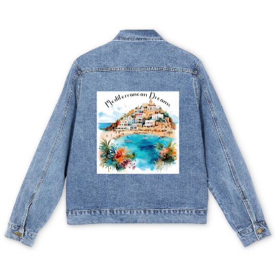 Mediterranean Dreams Men's Denim Jackets