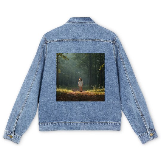 Enchanted Forest Mystique Men's Denim Jackets
