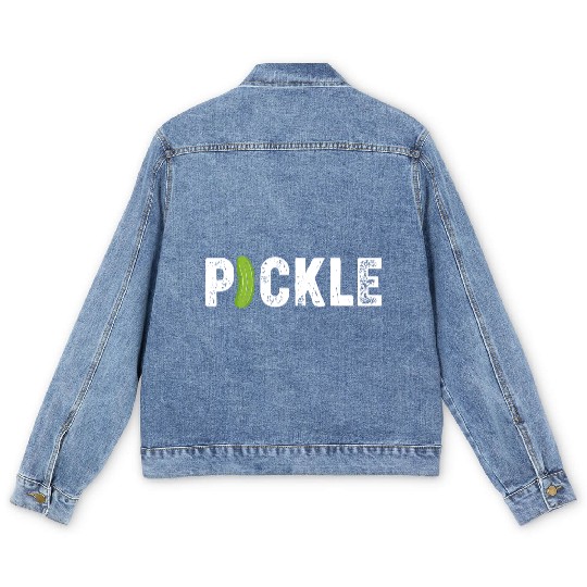Pickle Fermented Cucumber Pickles Men's Denim Jackets