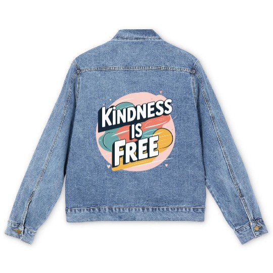Kindness is Free Men's Denim Jackets