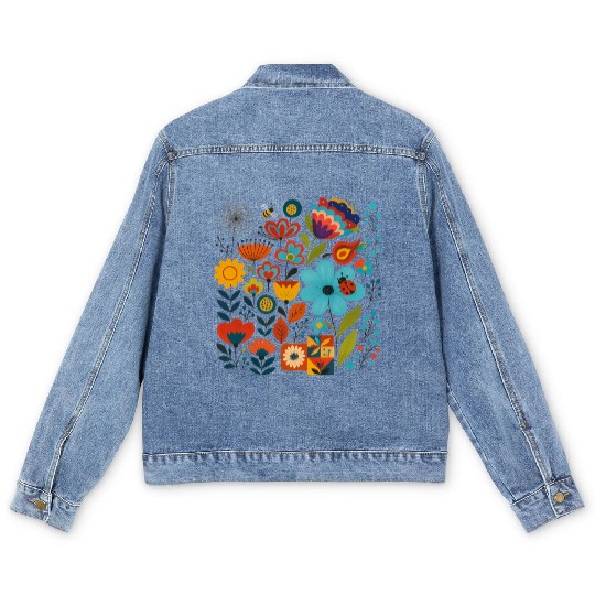 Joyful Meadow & Nature Friends Men's Denim Jackets