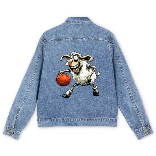 Sheep Basketball / Basketball player Sheeps Men's Denim Jackets