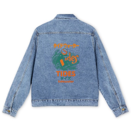 Defunct Tidewater Tides Japanese Style Baseball Men's Denim Jackets