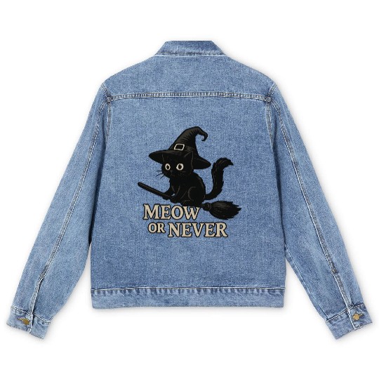 Meow or never Men's Denim Jackets