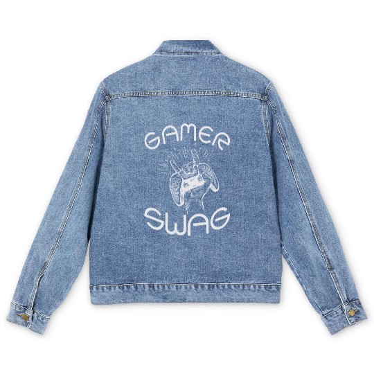 Gaming Swag Gamer Controller Game Lover Men's Denim Jackets