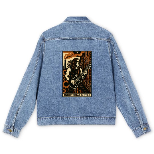 Industrial Metal (Card IX) Men's Denim Jackets