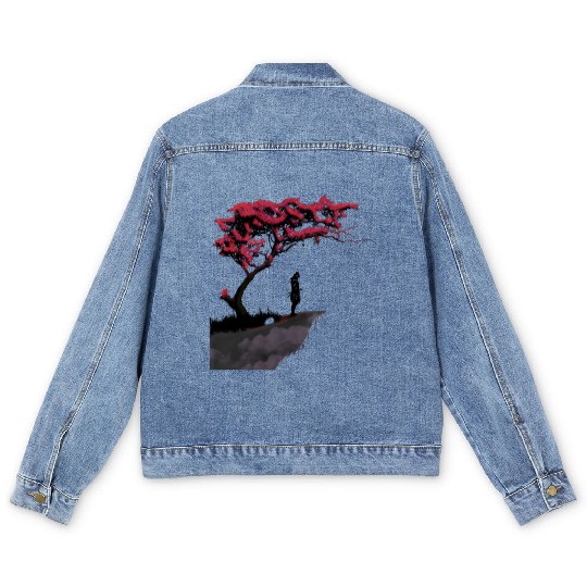 The lonely warrior Men's Denim Jackets