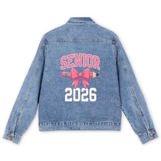 Class Of 2026 Senior Back To School Graduation 26 Men's Denim Jackets