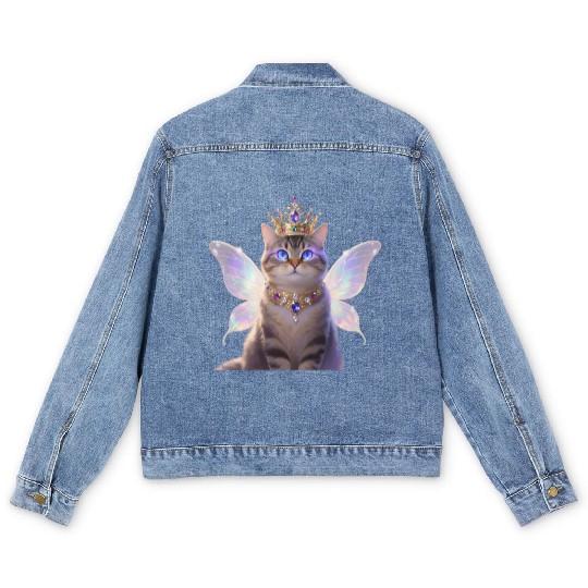 Majestic Magic Cat "Aniverse Cats" Men's Denim Jackets