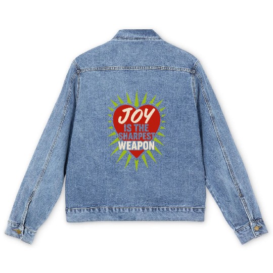 Queer Pride Queer Joy LGBTQ+ Affirmation Trans Men's Denim Jackets