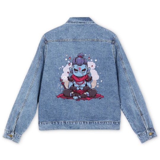 imaginative game character for Men's Denim Jackets