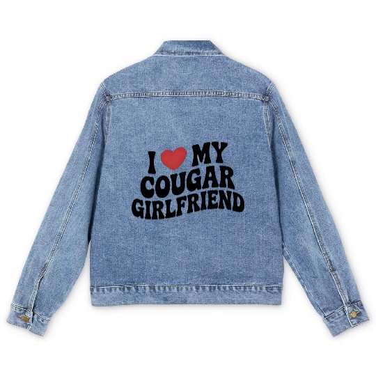 Love for My Cougars Girl Friend Men's Denim Jackets