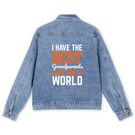 National Grandparents Day, Best Grandparents Men's Denim Jackets