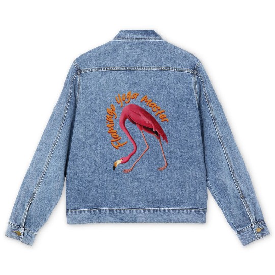 Flamingo Yoga Master Design Men's Denim Jackets