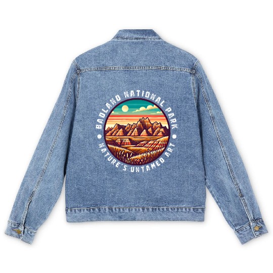 Badlands National Park Natures Untamed Men's Denim Jackets