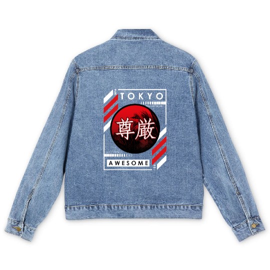 Tokyo Sunset Awesome Men's Denim Jackets