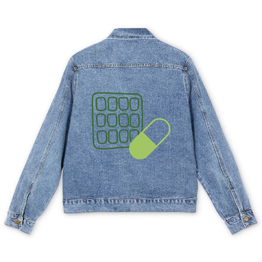Waffle Pill Logo GnG Men's Denim Jackets