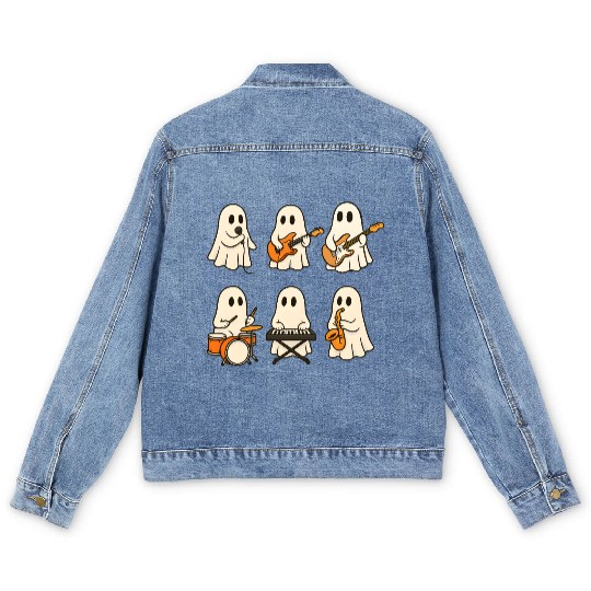 Ghost Band Musical Ensemble Men's Denim Jackets