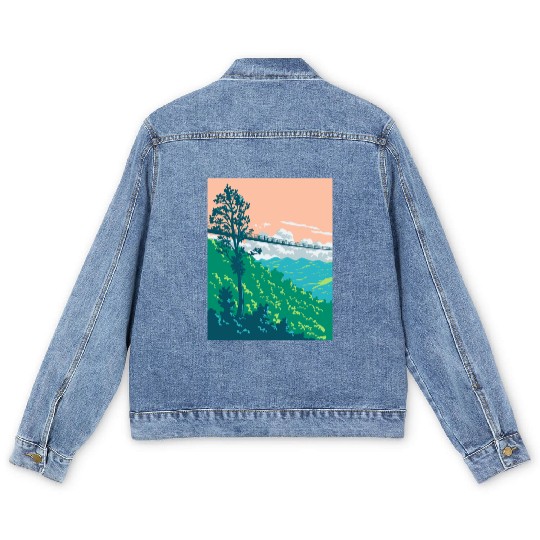 Great Smoky Mountains National Park in Gatlinburg  Men's Denim Jackets