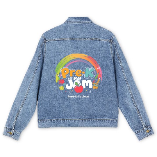 Pre K Men's Denim Jackets PreSchool Pre K Teacher  Back to School