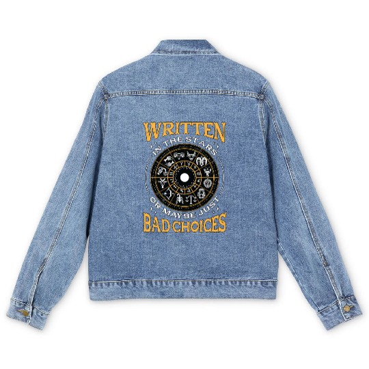 Astrologer Written In The Stars Or Astrologist Men's Denim Jackets
