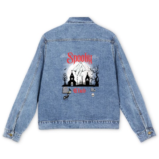 Spooky Club – Gothic Graveyard V Men's Denim Jackets