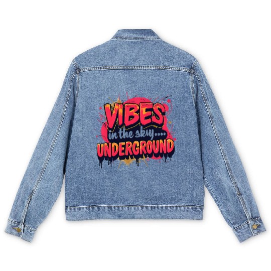 Vivid Underground Vibe Men's Denim Jackets