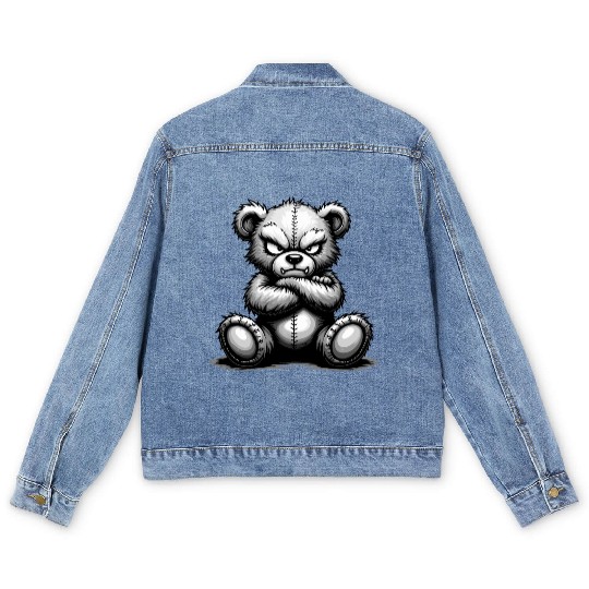 Grumpy Bear Men's Denim Jackets