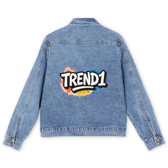 Urban Graffiti Trend1 Logo Design Men's Denim Jackets