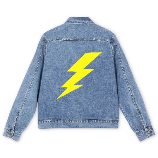 Lightning Bolt Men's Denim Jackets