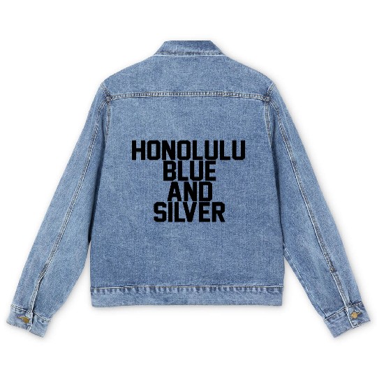 Honolulu Blue & Silver Men's Denim Jackets