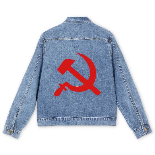 hammer and sickle Men's Denim Jackets