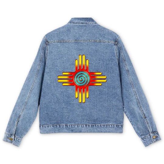 Zia Sun Spiral, Zia Pueblo, New Mexico I Men's Denim Jackets