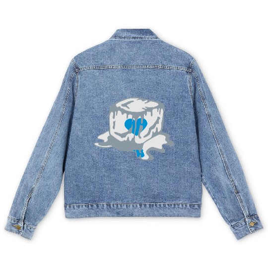 Ice Cube Heart Men's Denim Jackets