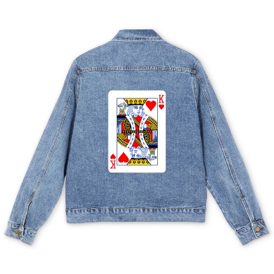 King Of Hearts Couple Men's Denim Jackets