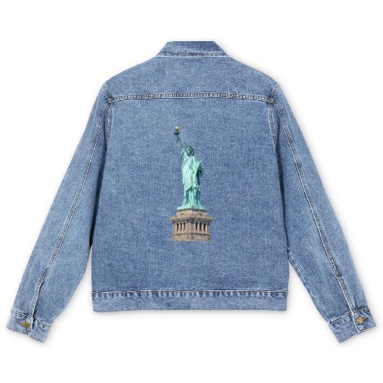 Statue Of Liberty Men's Denim Jackets