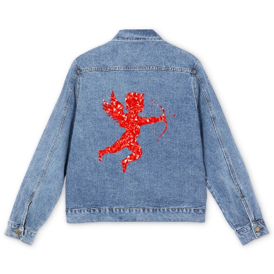 Ruby Martin74 Cupid Silhouette Men's Denim Jackets