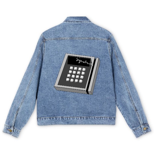 Credit Card Reader Men's Denim Jackets