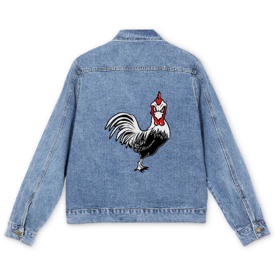 Cock funny Men's Denim Jackets