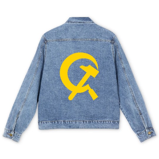 Hammer and sickle Men's Denim Jackets