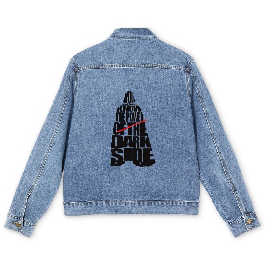 Cool Star Wars Darth Vader typography Men's Denim Jackets