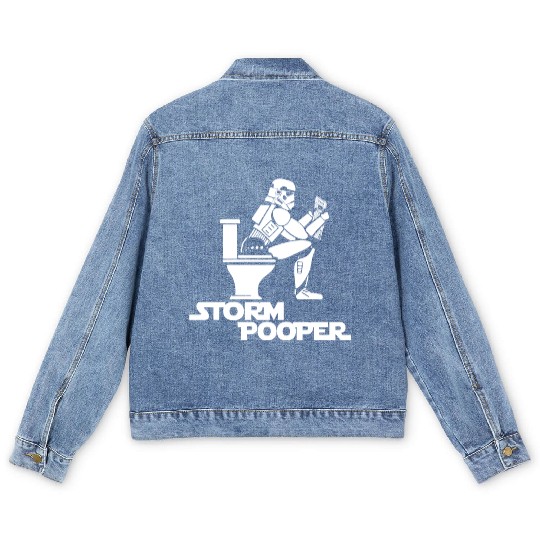 Storm Trooper Pooper Men's Denim Jackets