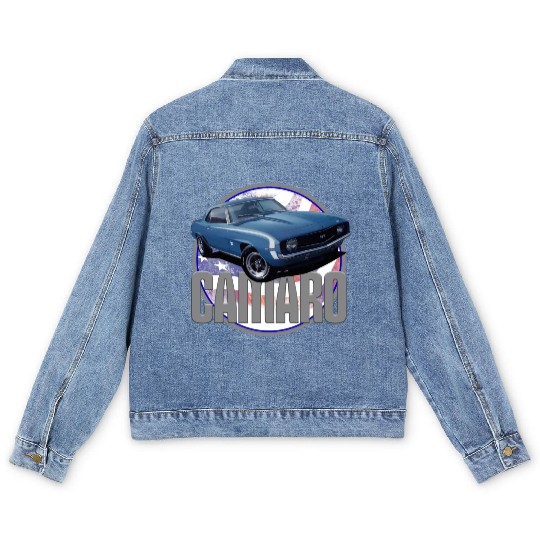 Bold Camaro in Blue Men's Denim Jackets