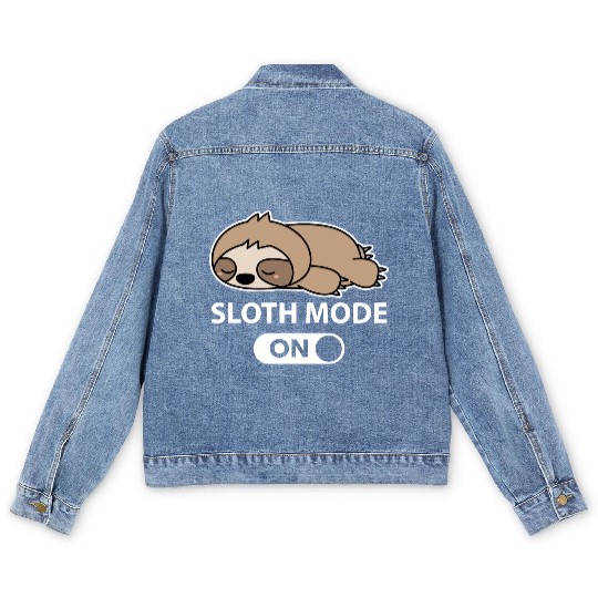 Sloth Mode On Men's Denim Jackets