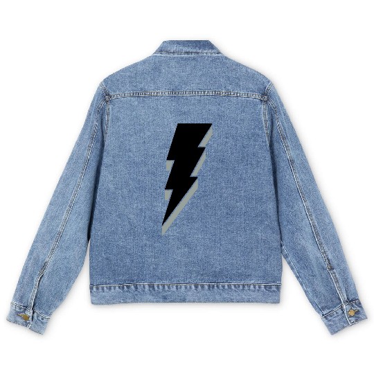 Lightning Bolt - 3D Men's Denim Jackets